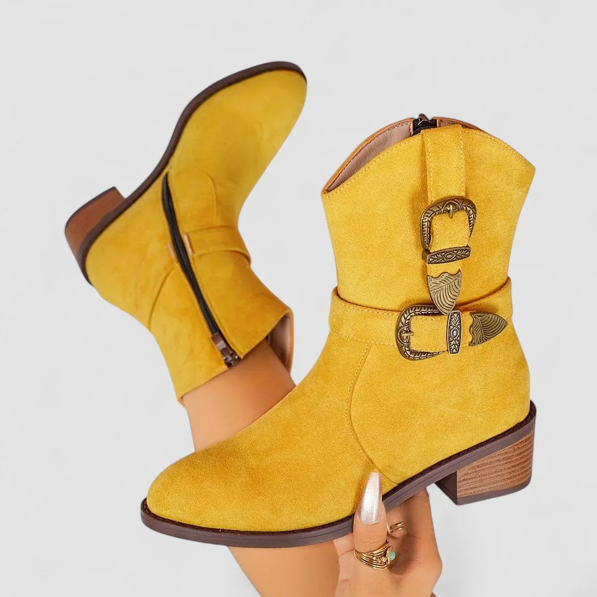 Rosa | Orthopaedic Buckle Ankle Boots
