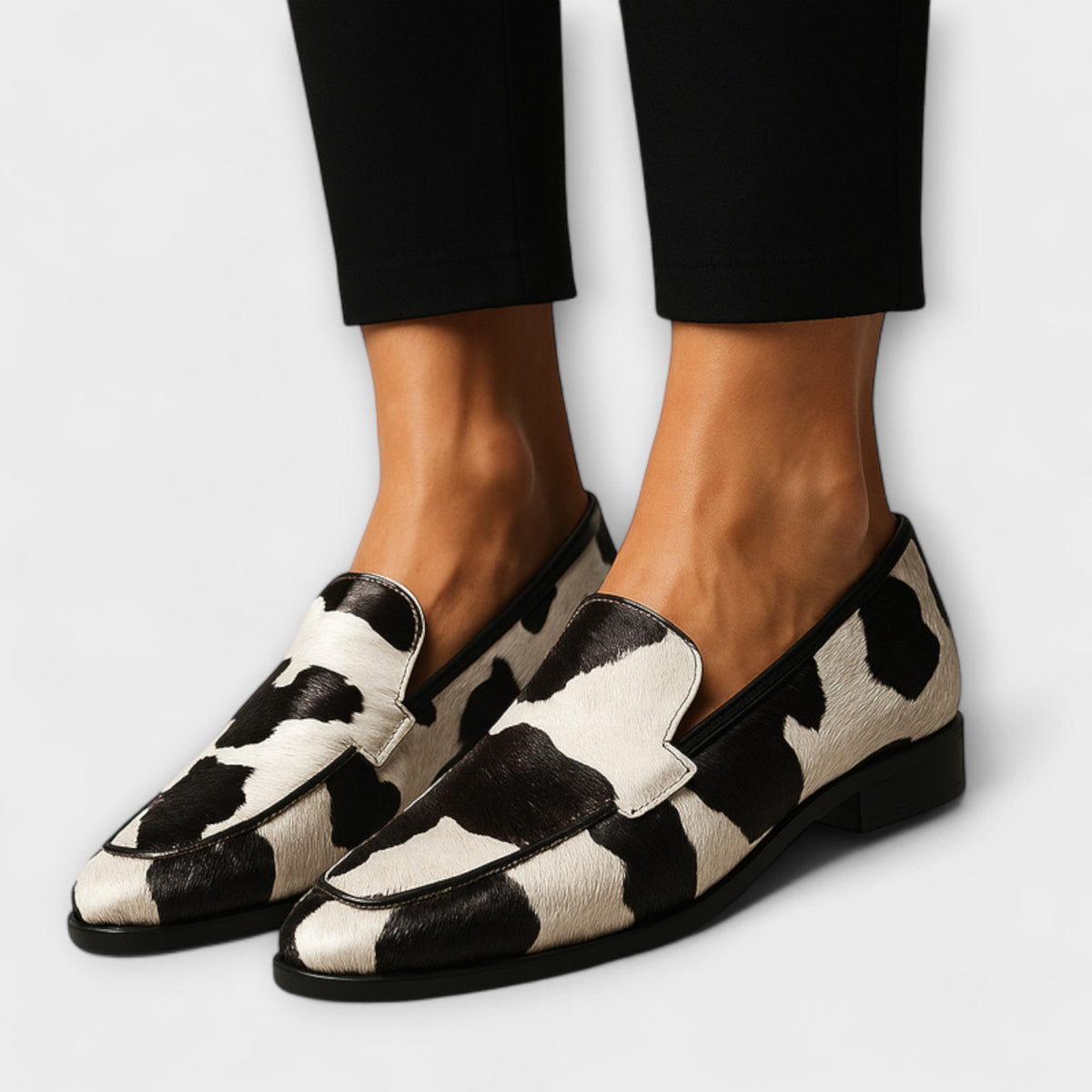 Eleanor | Orthopaedic Monochrome Print Loafers