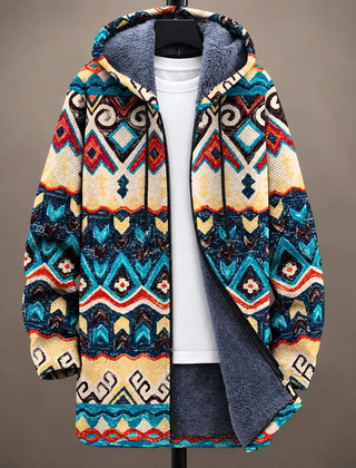 Celeste | Monochrome Speckled Hooded Jacket