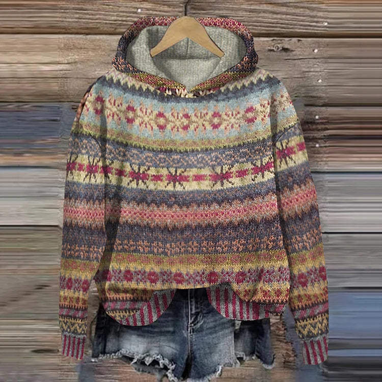 Lunavieraine | Timeless Patterned Hoodie