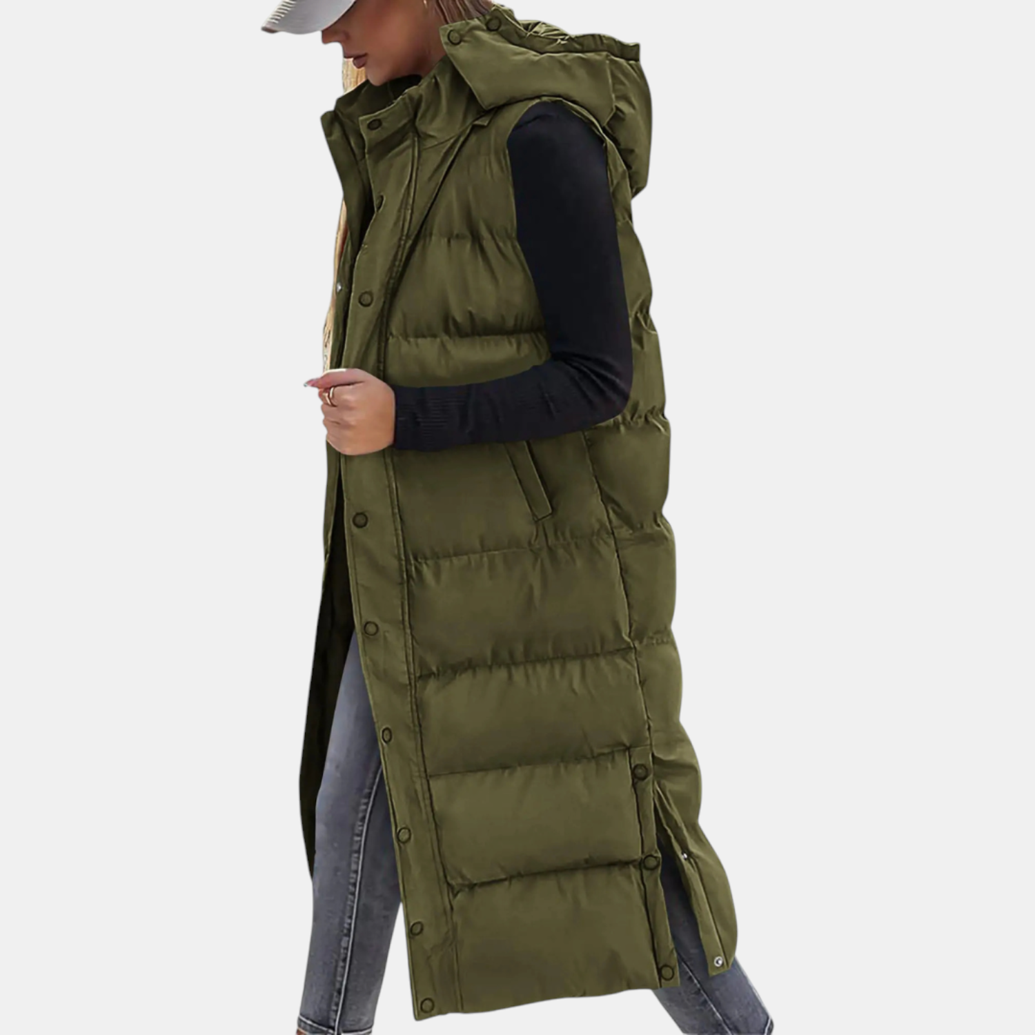 Lies | Hooded Puffer Vest