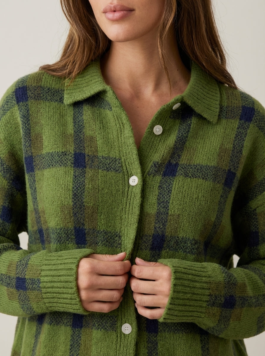 Anna | Check Cardigan