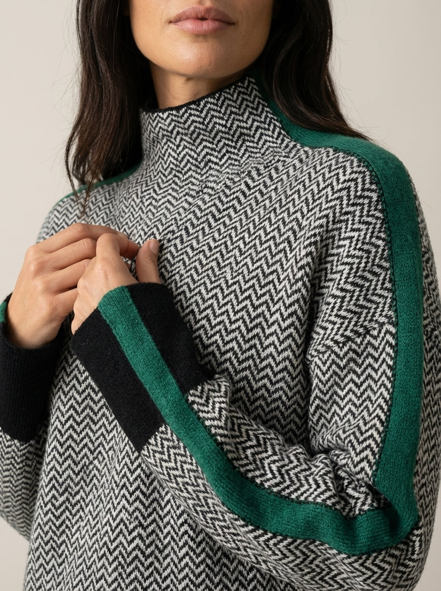 Martina | Striped High-Neck Jumper