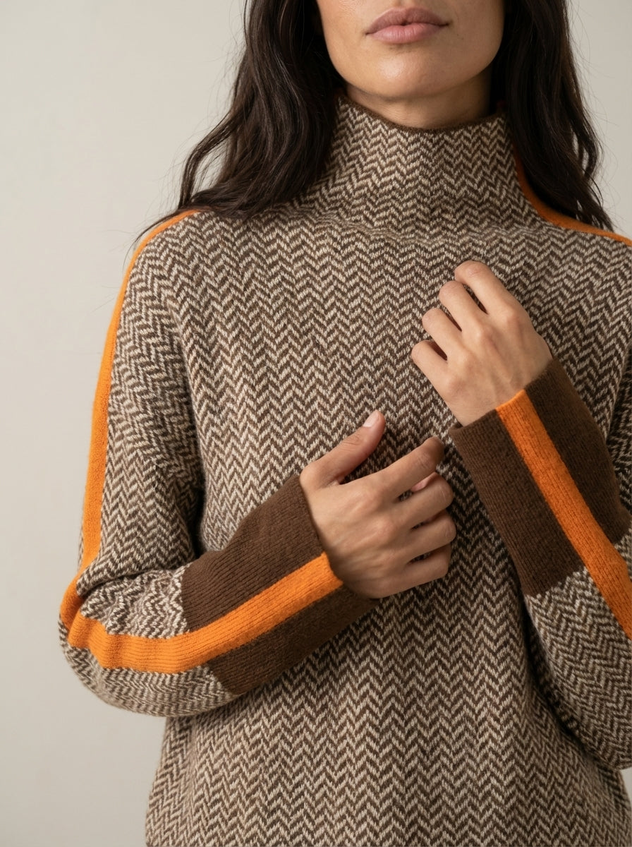 Martina | Striped High-Neck Jumper