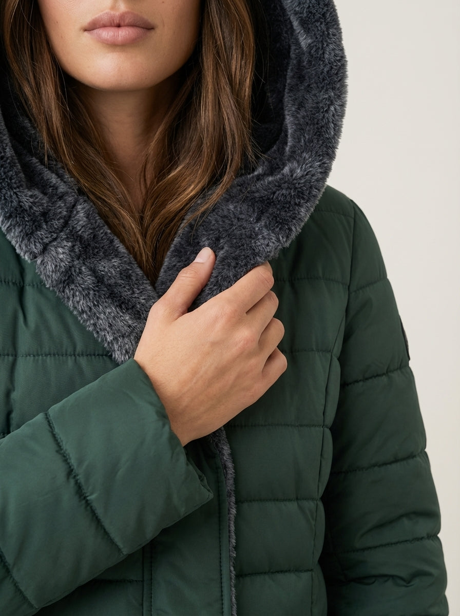 Olivia | Padded Hooded Winter Jacket
