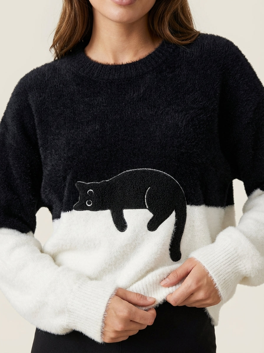 Luna | Cat Graphic Sweatshirt