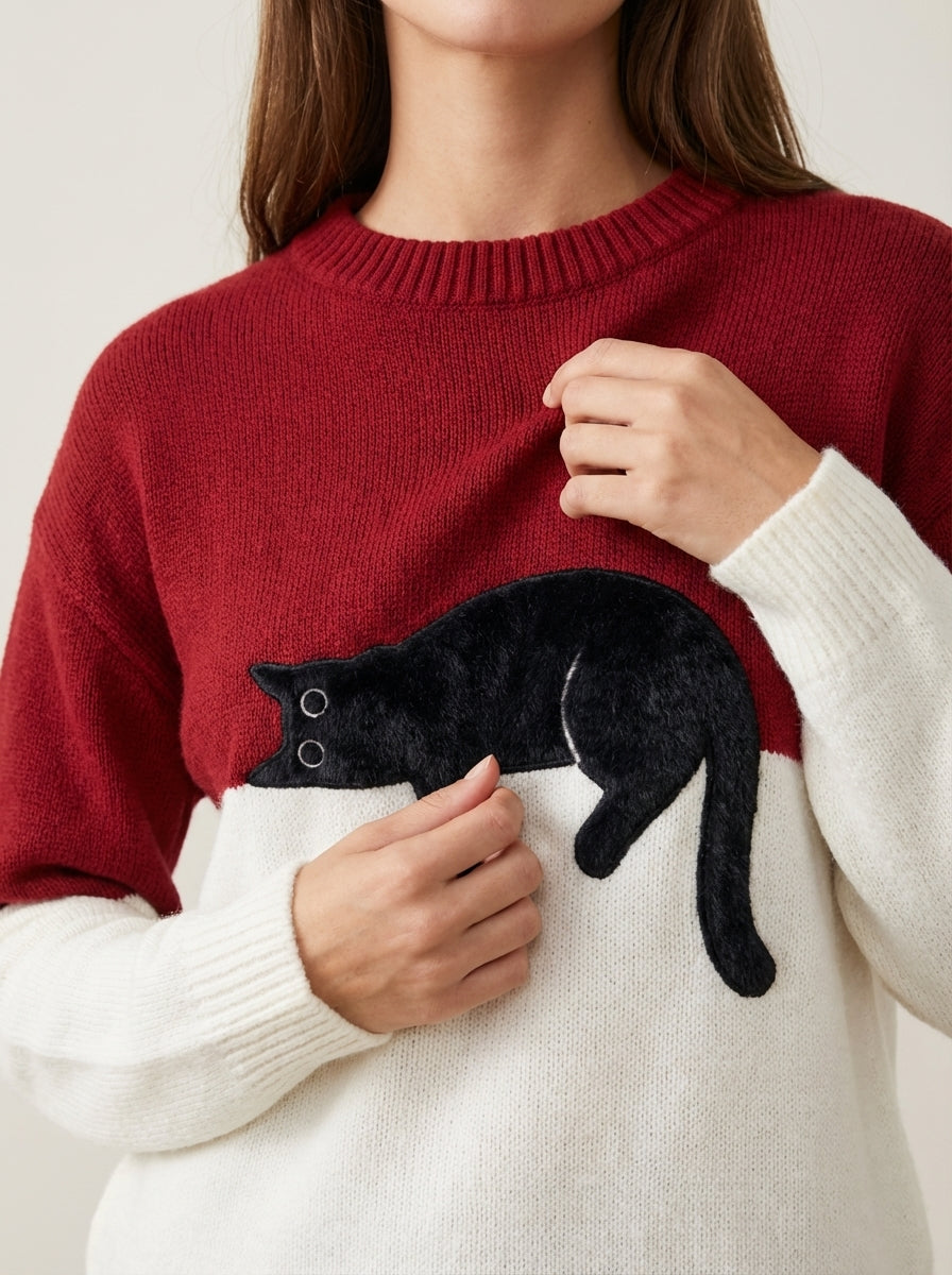 Luna | Cat Graphic Sweatshirt