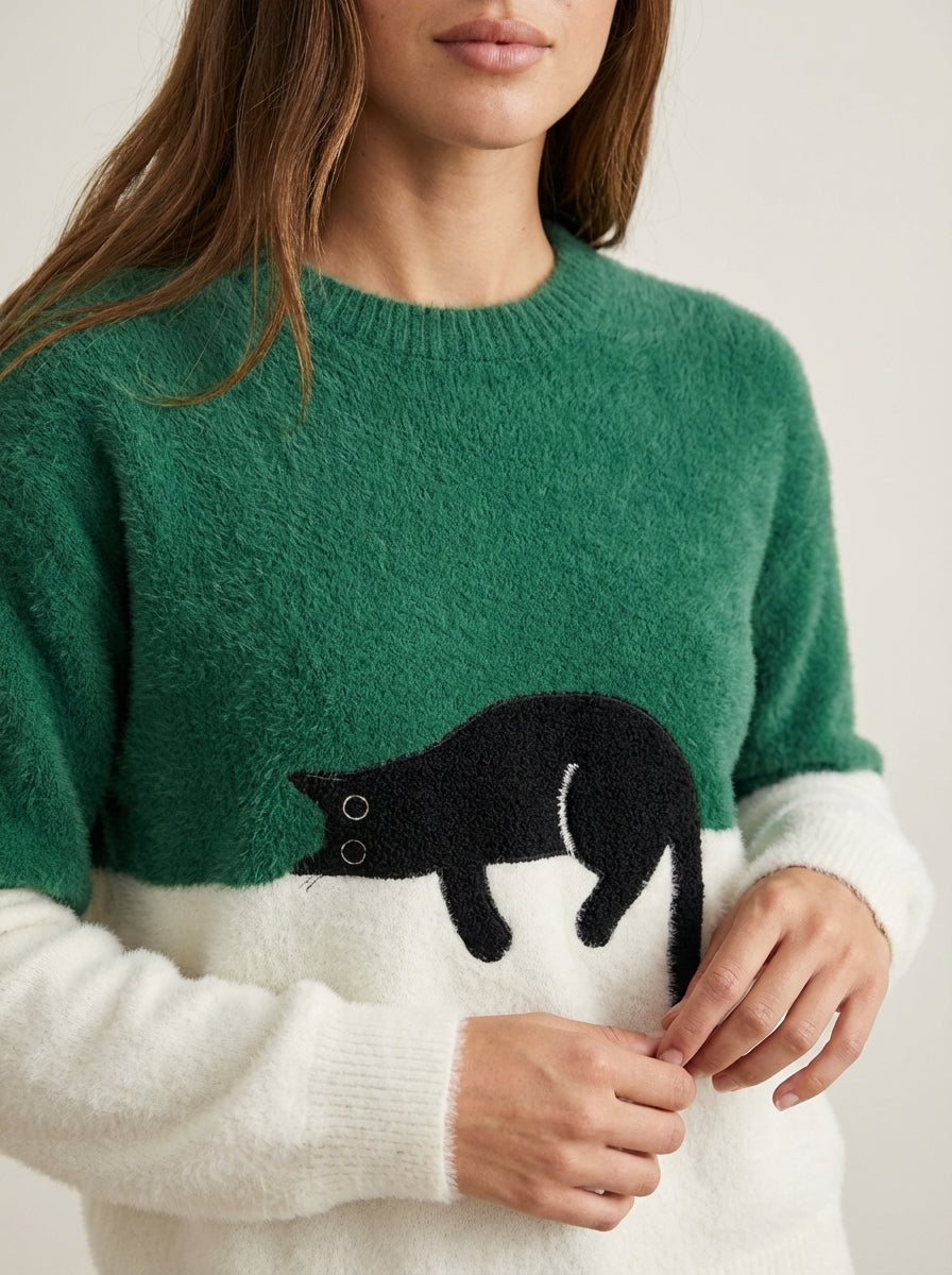 Luna | Cat Graphic Sweatshirt