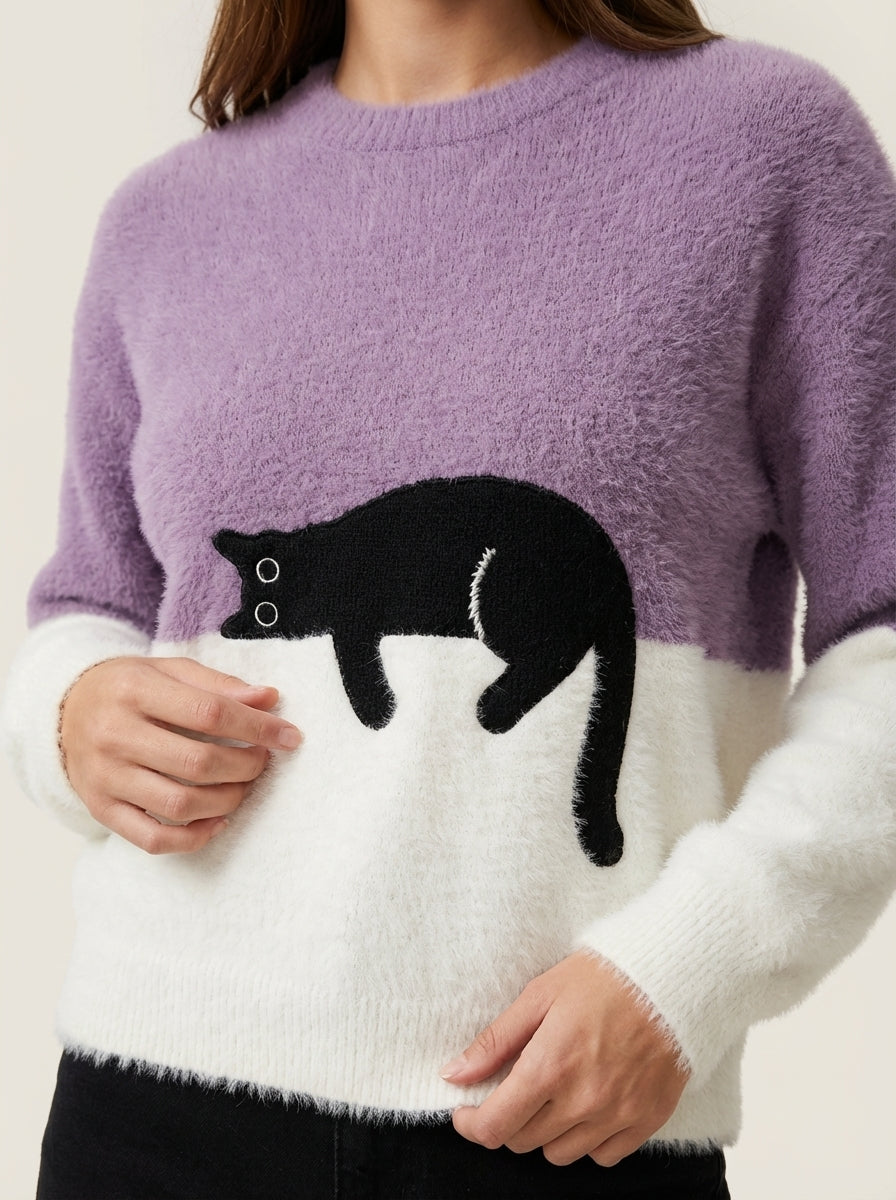 Luna | Cat Graphic Sweatshirt