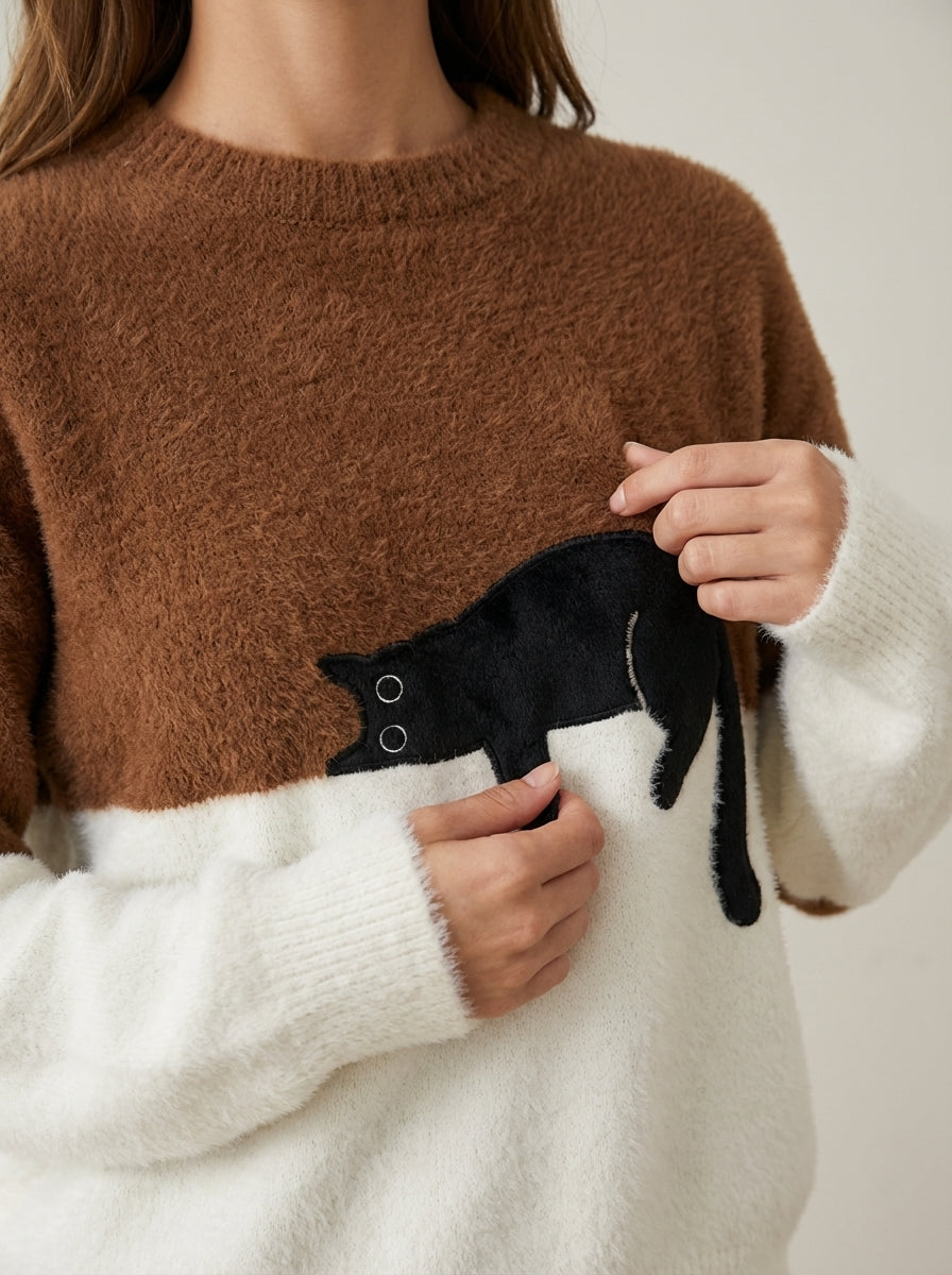 Luna | Cat Graphic Sweatshirt