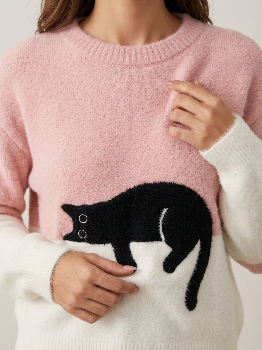 Luna | Cat Graphic Sweatshirt