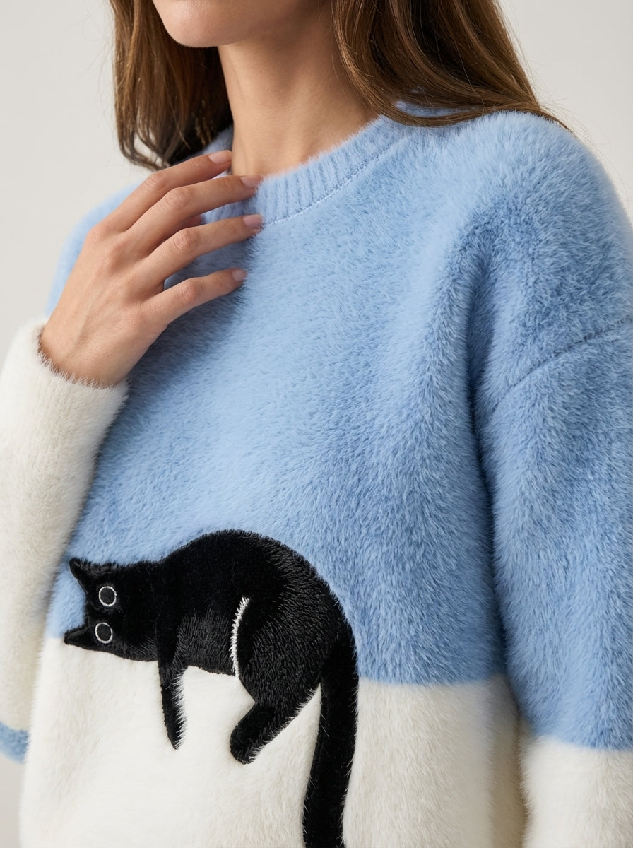 Luna | Cat Graphic Sweatshirt