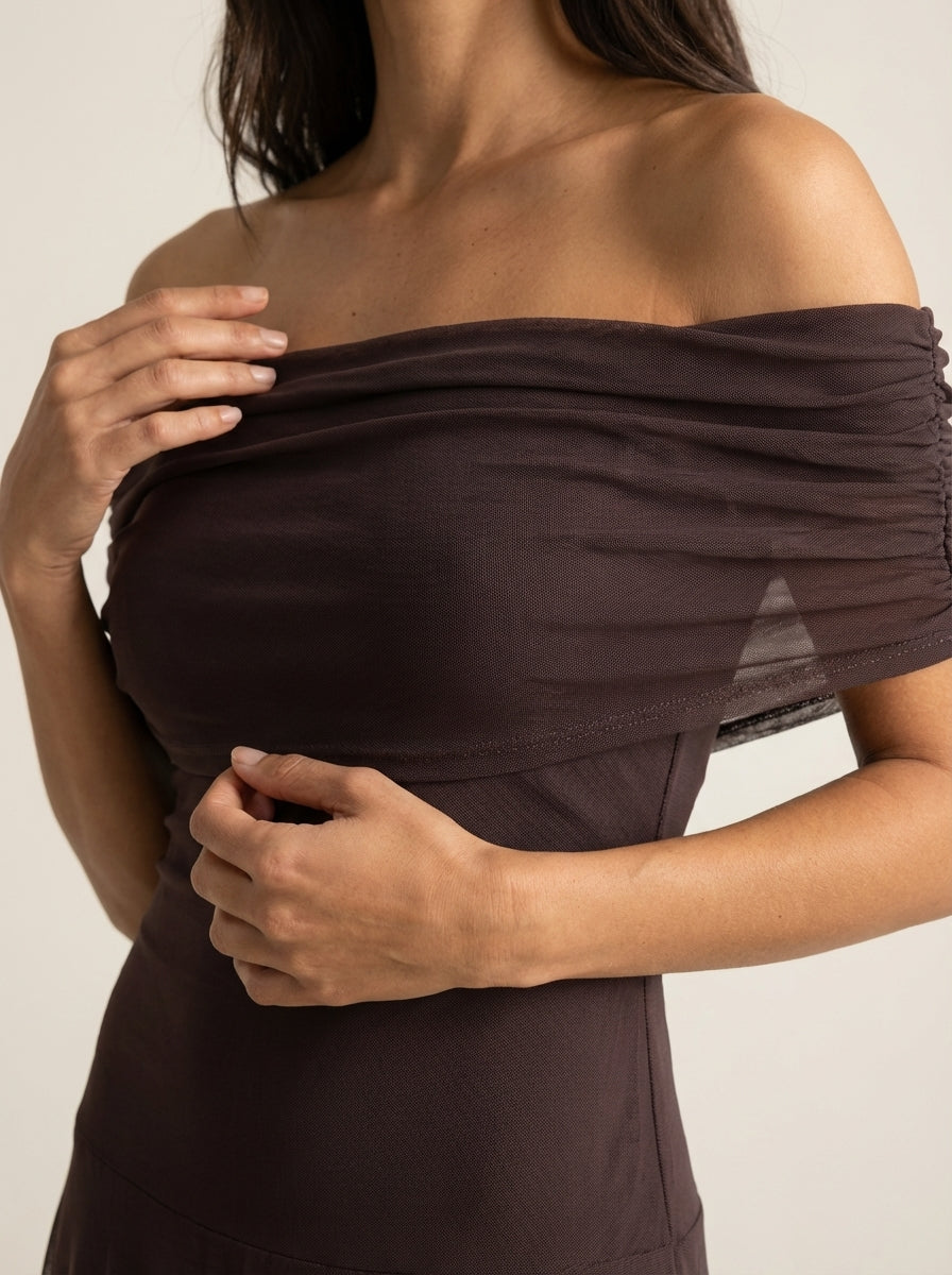 Giorgina | Off-the-Shoulder Maxi Dress