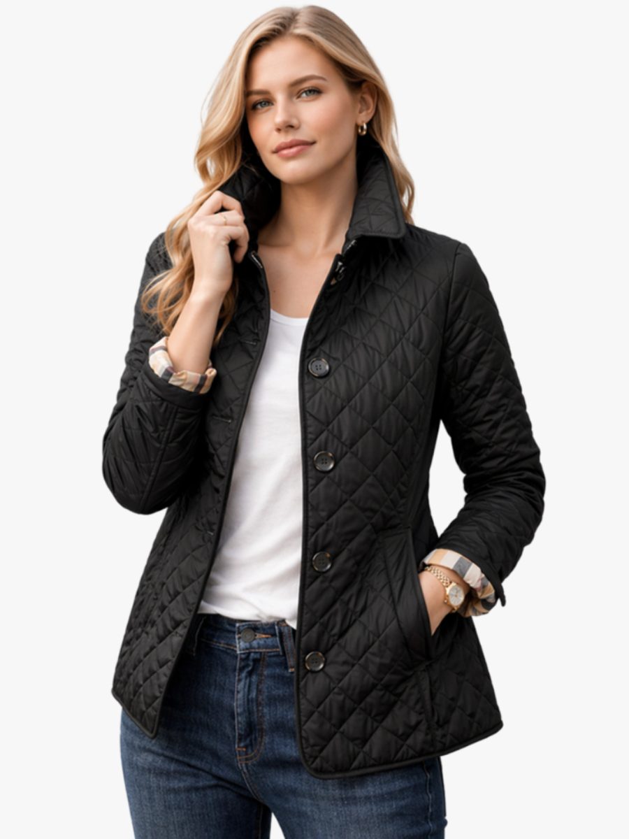 Kyra | Button-Front Quilted Jacket