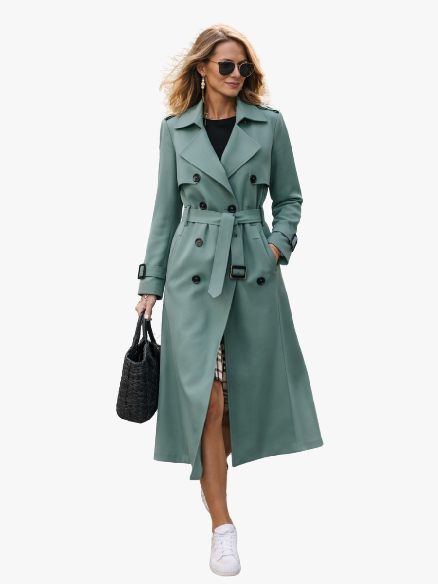 Lauren | Long Belted Trench Coat