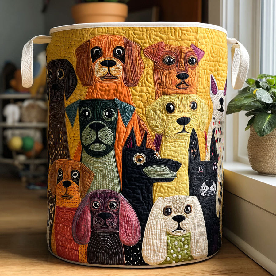 Milo | Barkside Magic Quilted Laundry Basket