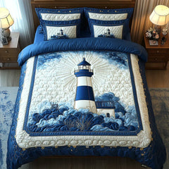 Lighthouse Breeze | 3-Piece Quilted Bedding Set