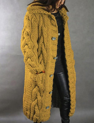 Enid | Cosy Hooded Longline Cardigan