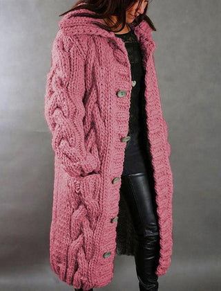 Enid | Cosy Hooded Longline Cardigan