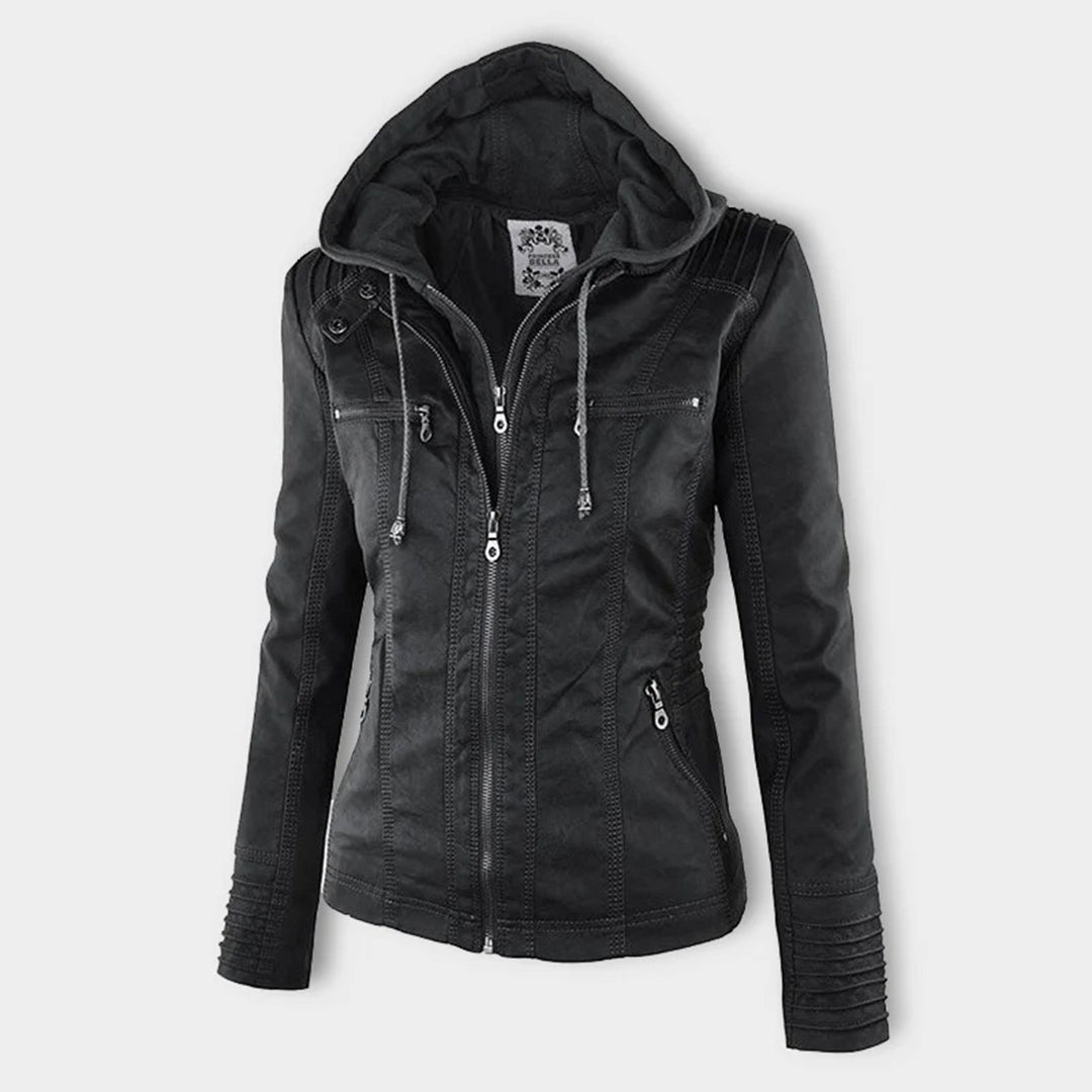 Sveva | Classic Vegan Leather Jacket