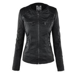 Cordelia | Elegant Hooded Biker Jacket