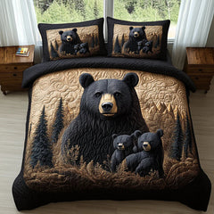 Wildlife Lodge | 3-Piece Quilted Bedding Set