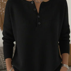 Helena | Ribbed Henley Jumper