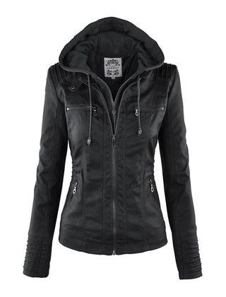 Callista | Hooded Moto Jacket