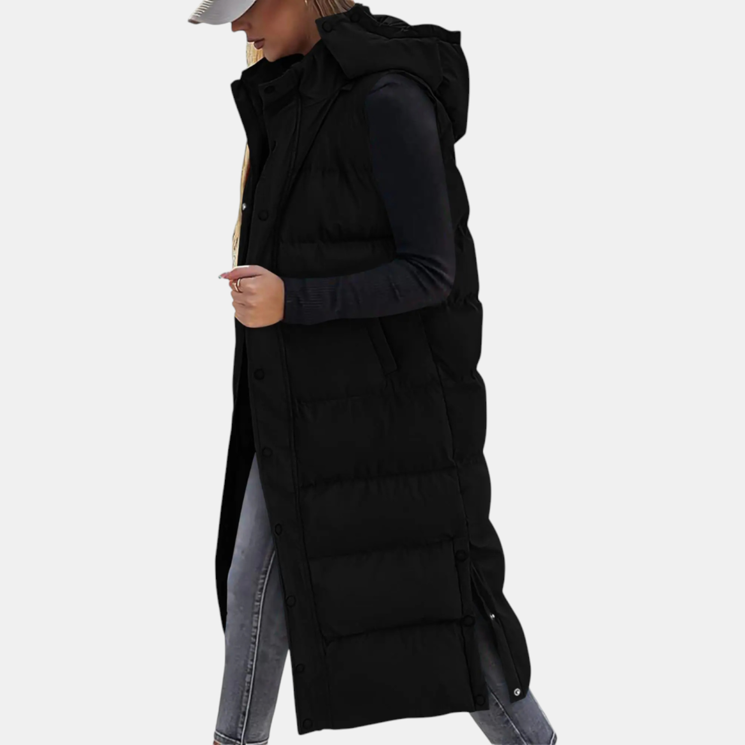 Lies | Hooded Puffer Vest