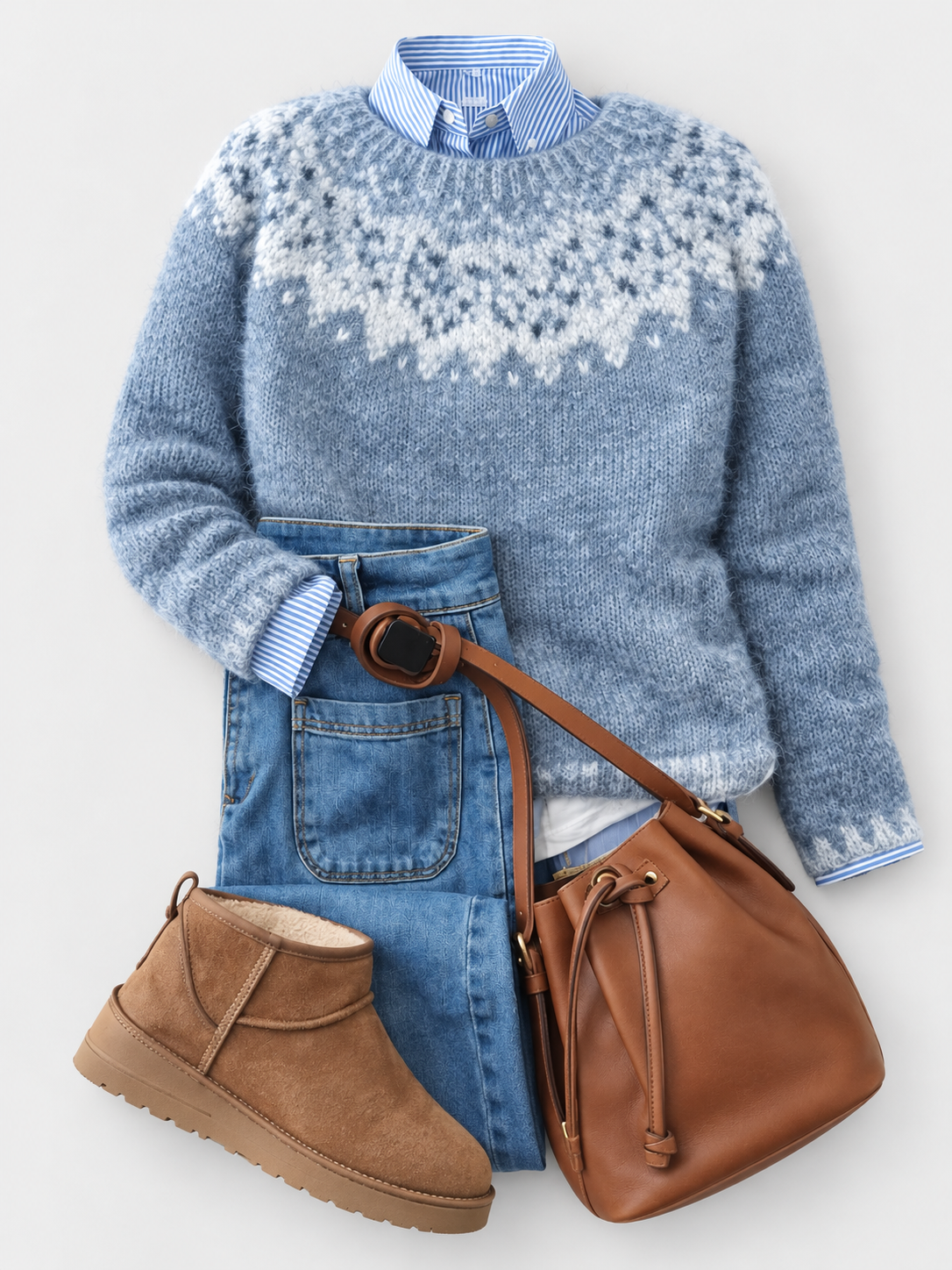 Lies | Nordic-Pattern Jumper