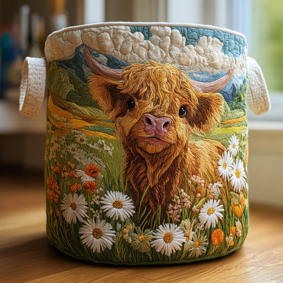 Fiona | Bloom Highland Quilted Laundry Basket