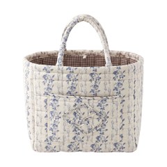 Margot | Blue Vine Quilted Tote Bag