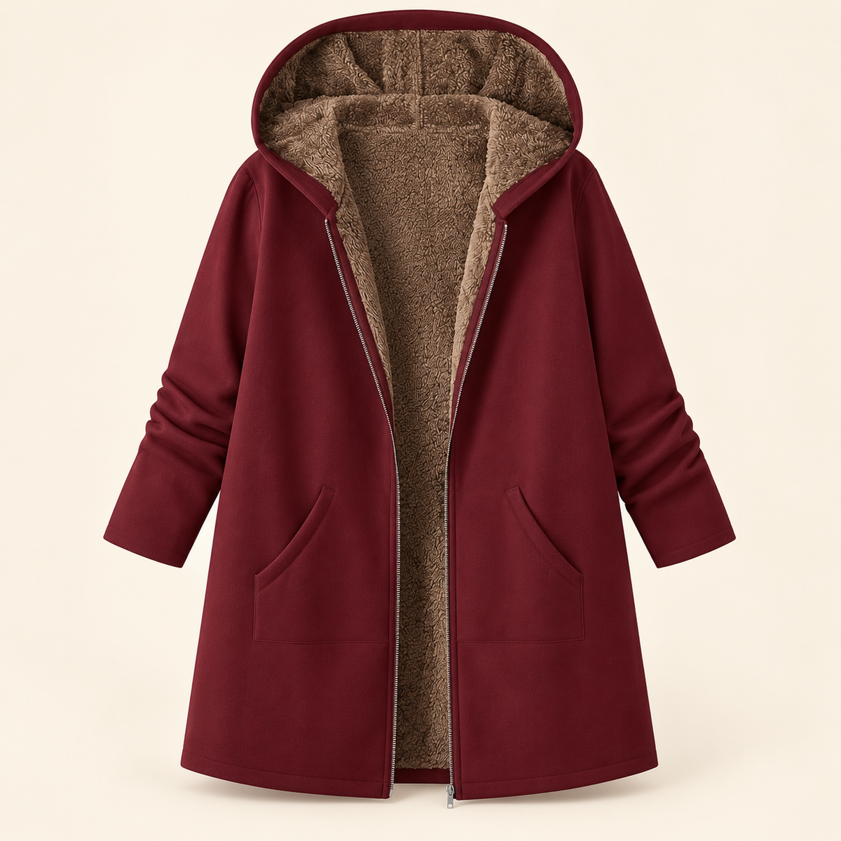 Evelyn | Cozy Hooded Coat