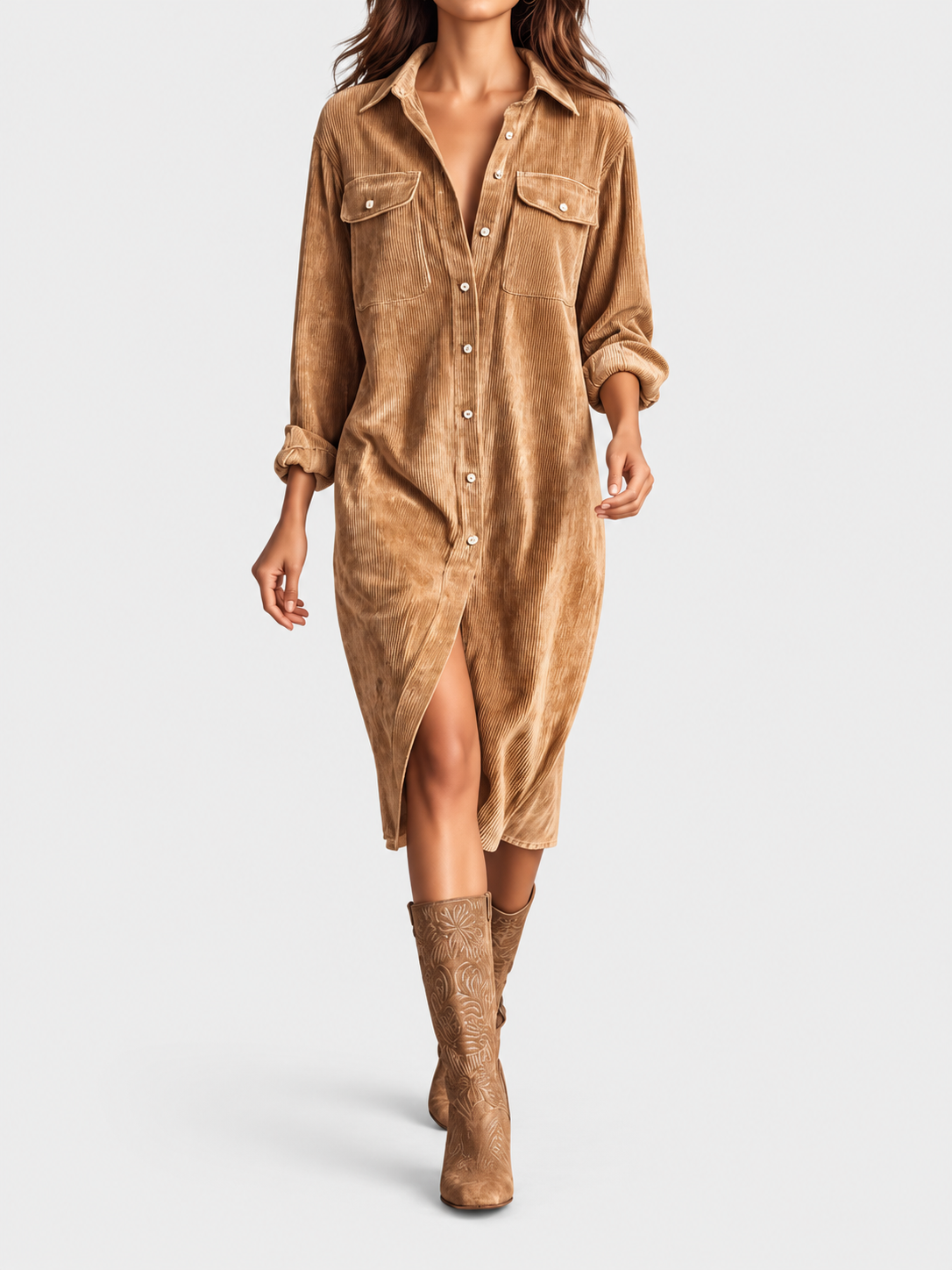 Averlina | Midi Dress with Pockets