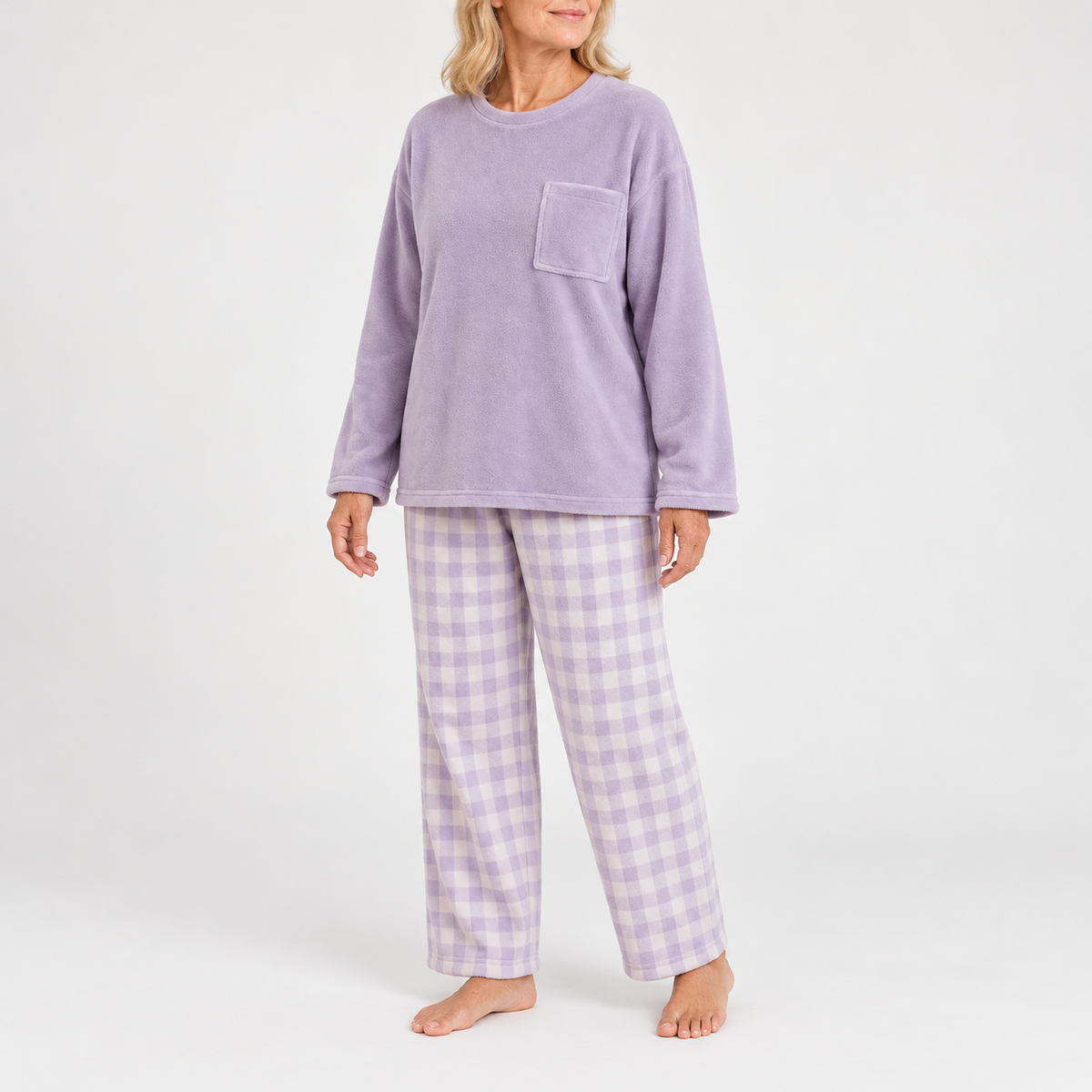 Maribel | Checked Long-Sleeve Pyjama Set