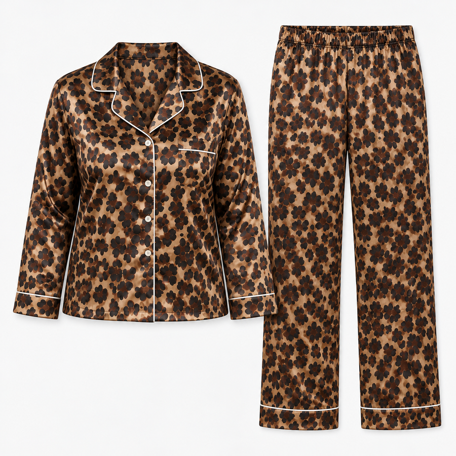 Verona | Leopard Print Pyjama Set