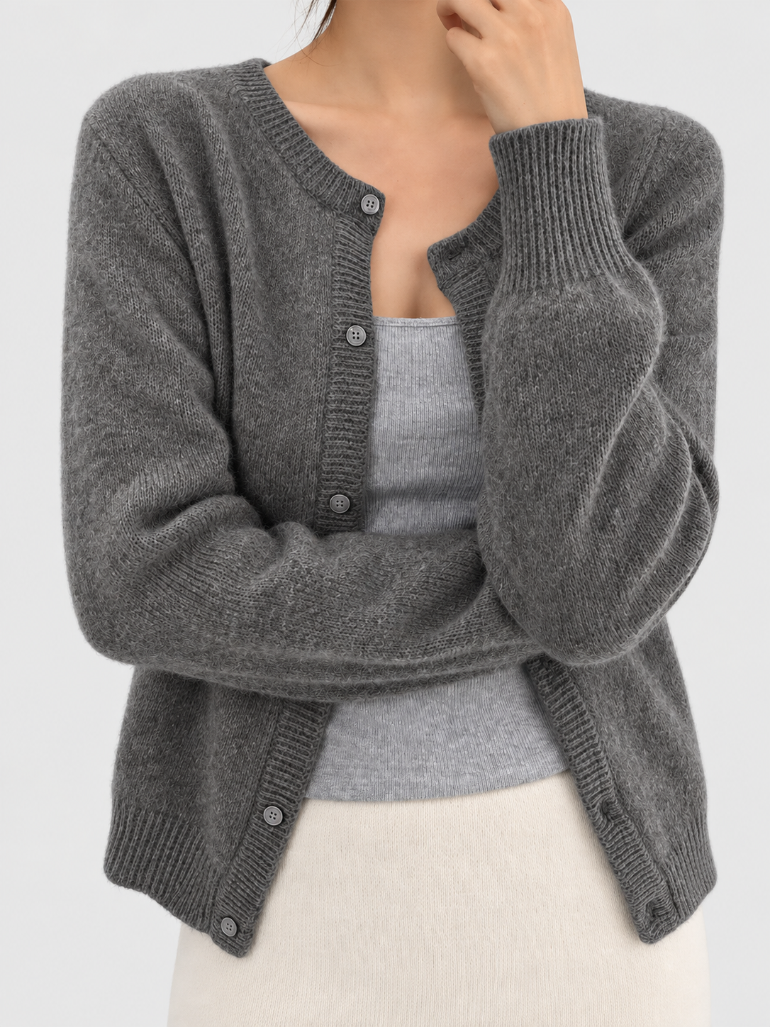 Melissa | Button-Front Cardigan