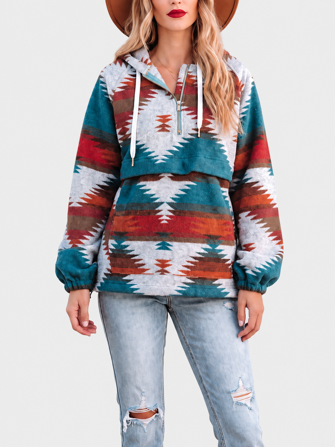 Nina |  Quarter Zip Hoodie