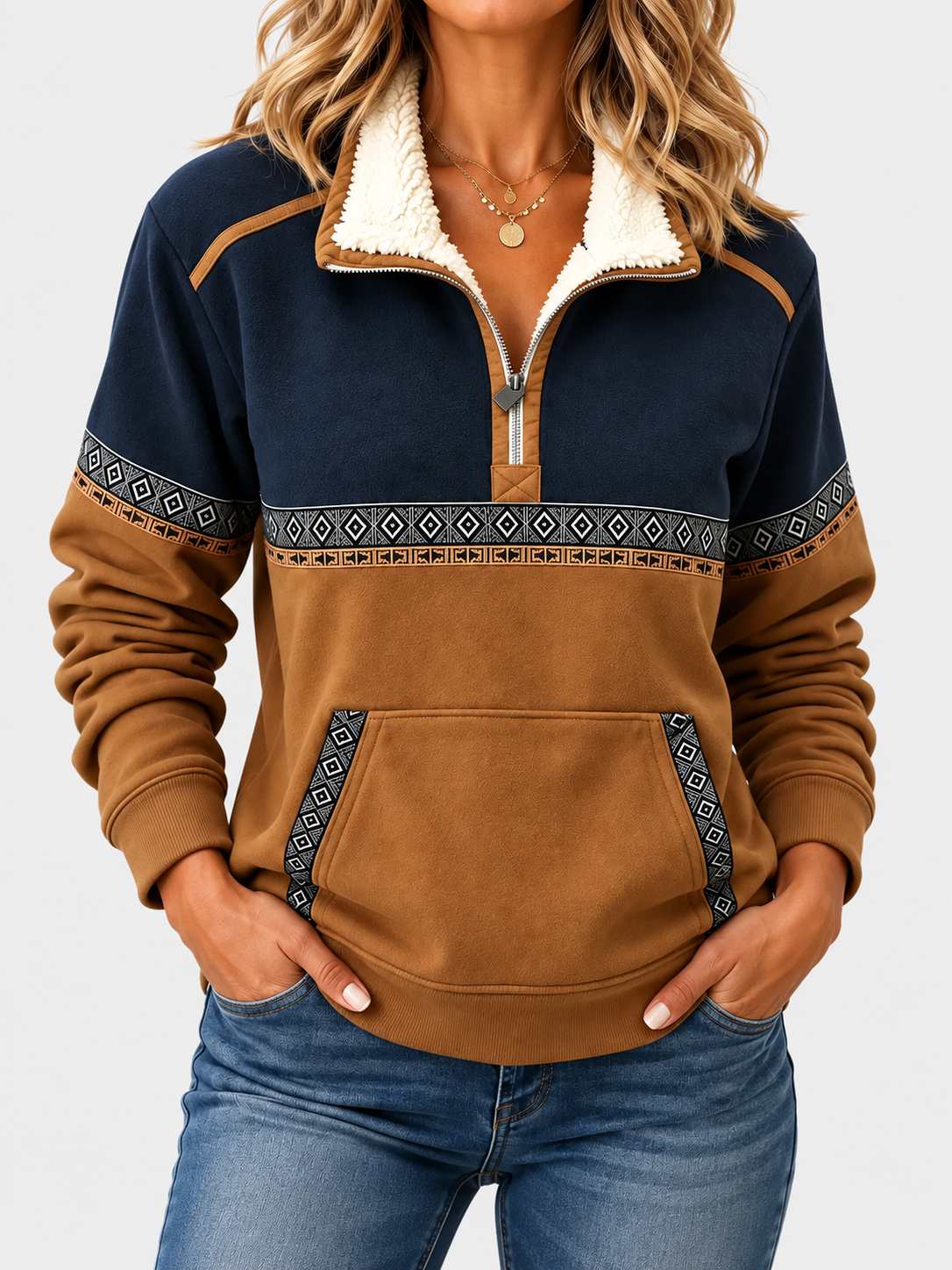 Ermé | Half-Zip Collared Jumper