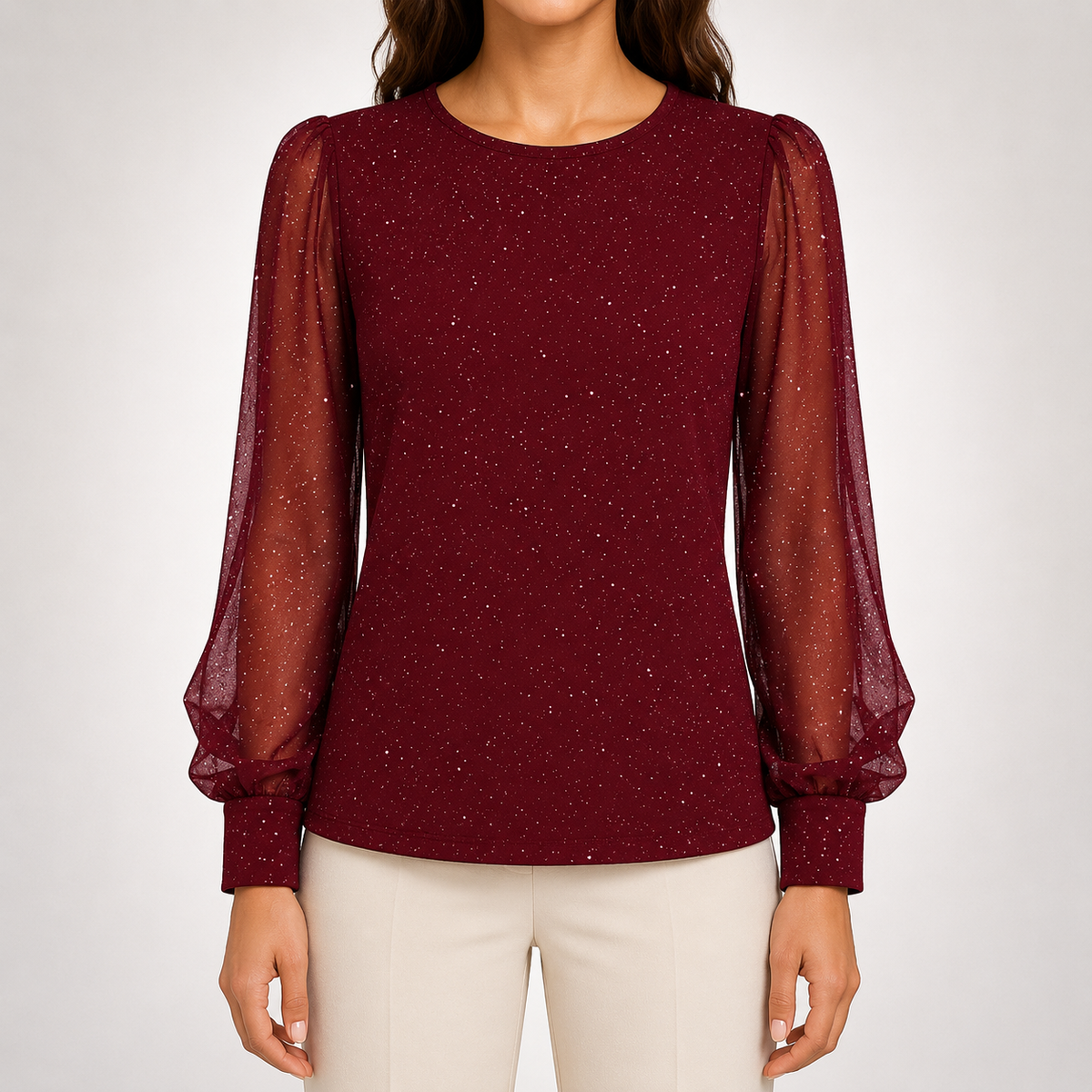 Vivienne | Elegant Shimmer Blouse