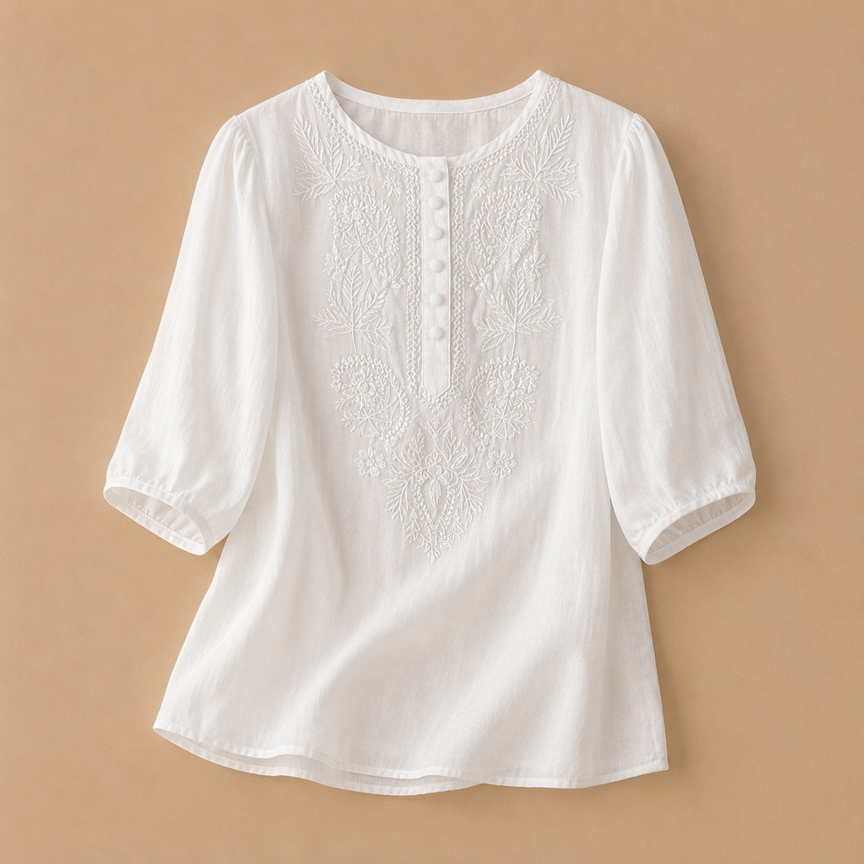 Lois | Classic Embroidered Blouse