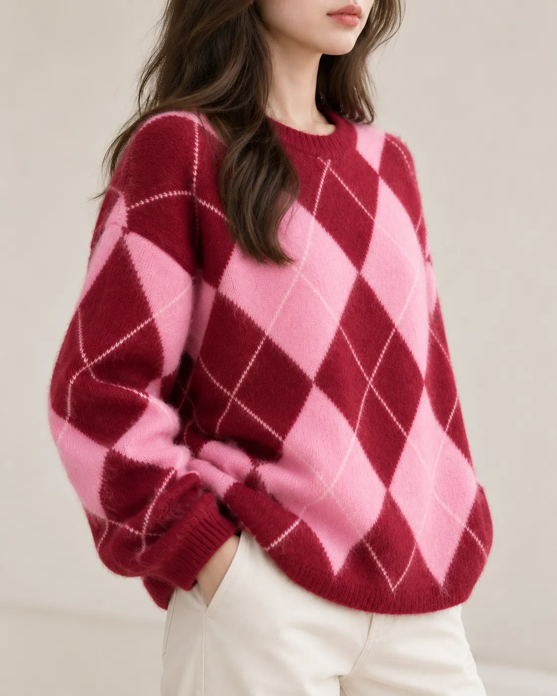 Elodie | Argyle Jumper