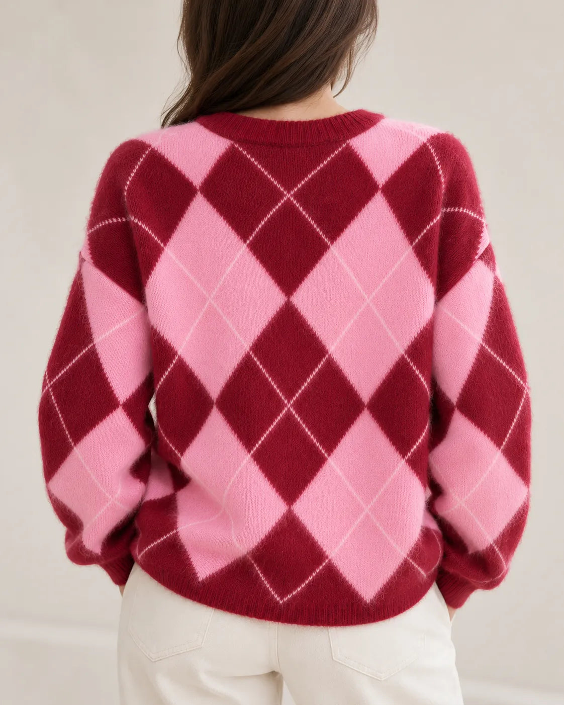 Elodie | Argyle Jumper