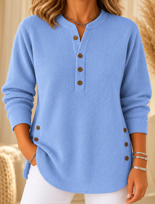 Neva | Ribbed Henley Tunic