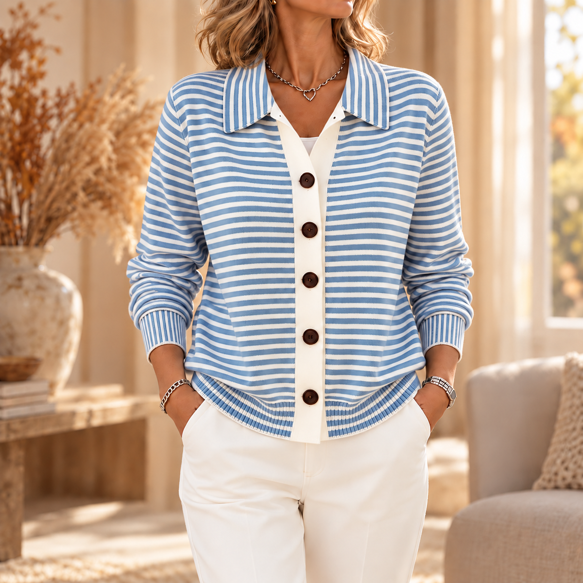 Lesley | Striped Cardigan
