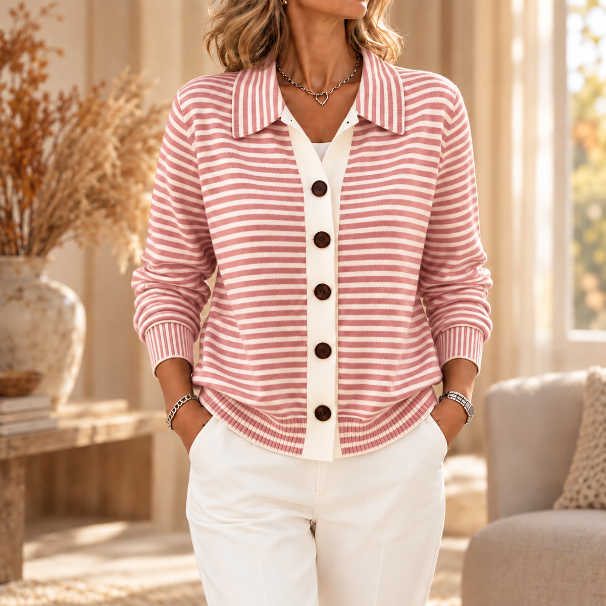 Lesley | Striped Cardigan