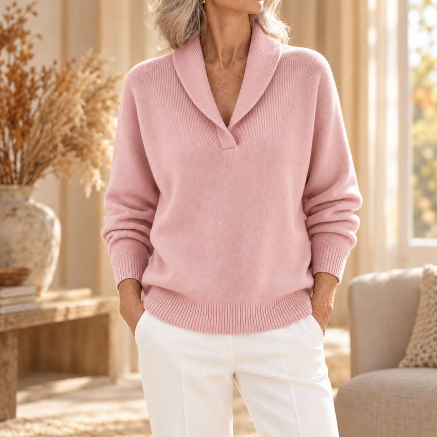Clarissa | Forgiving-Fit V-Neck Jumper