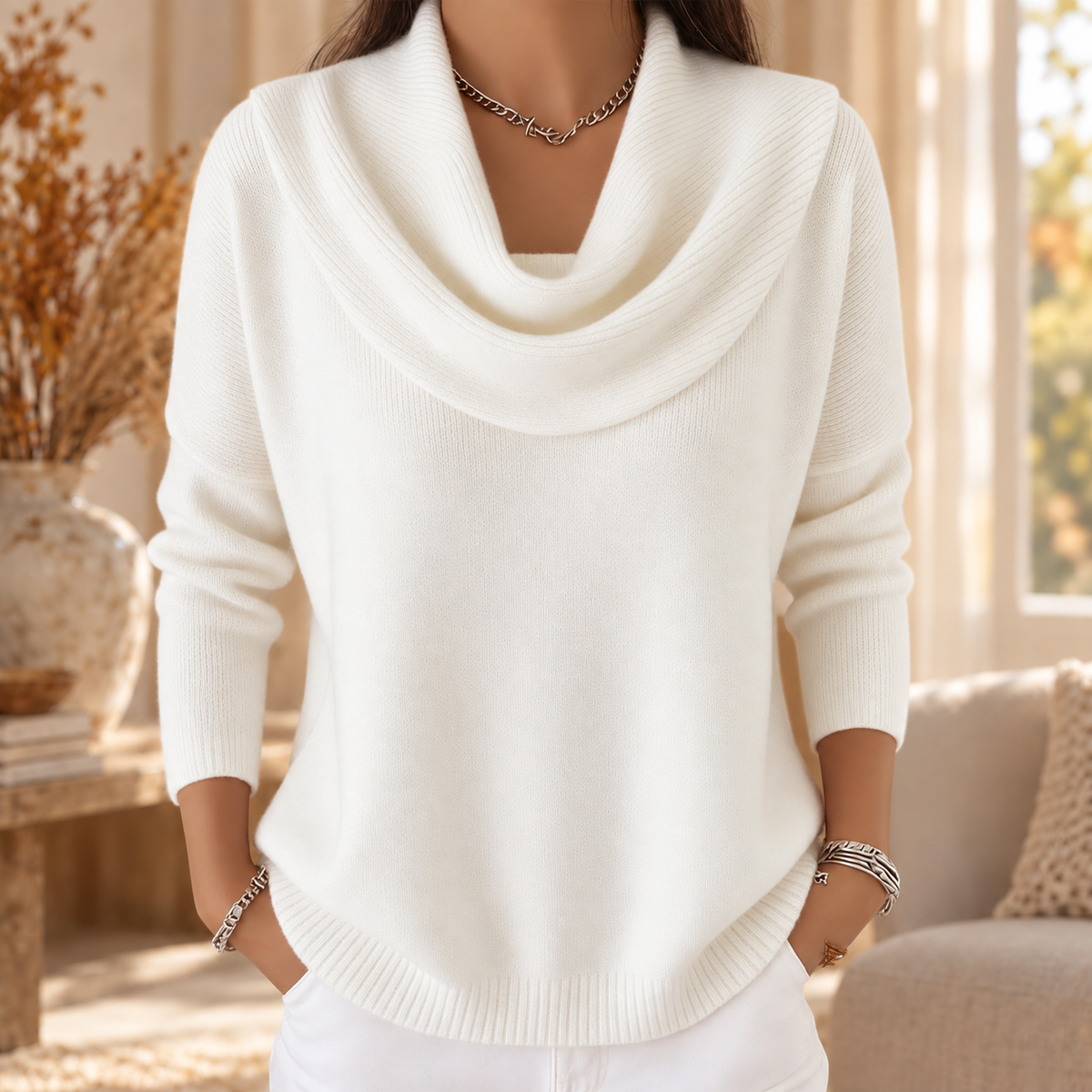 Juliette | Cowl Neck Jumper