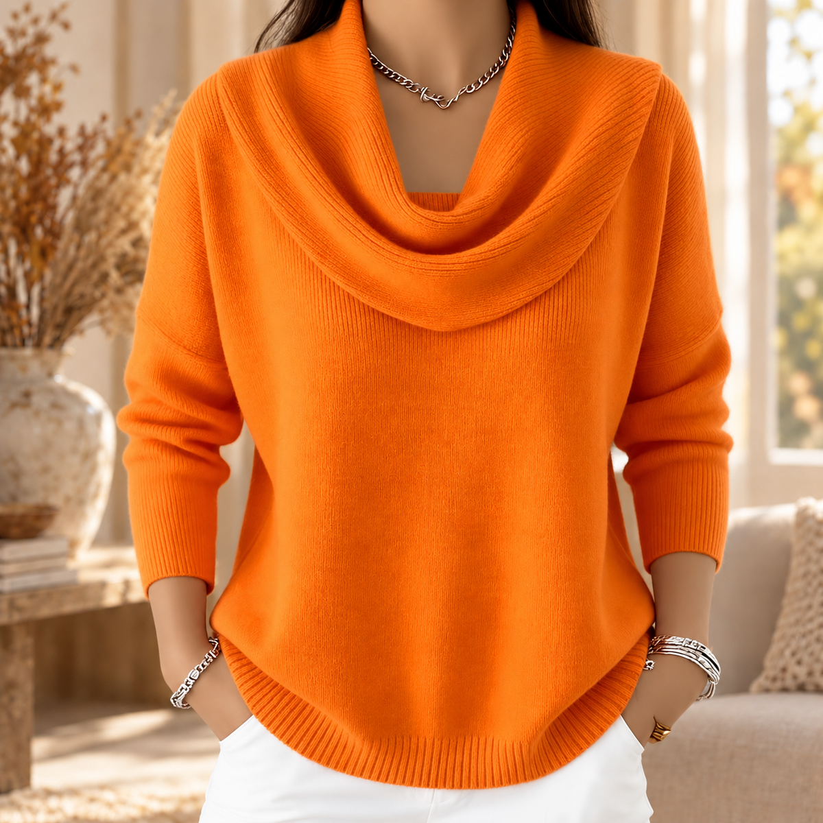 Juliette | Cowl Neck Jumper