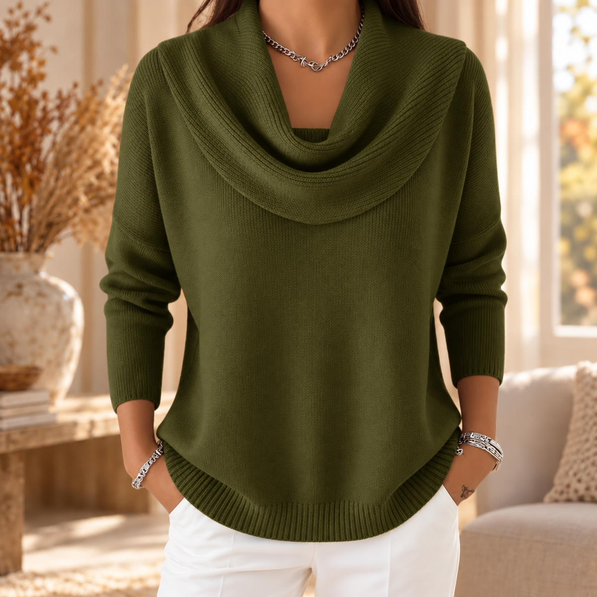 Juliette | Cowl Neck Jumper
